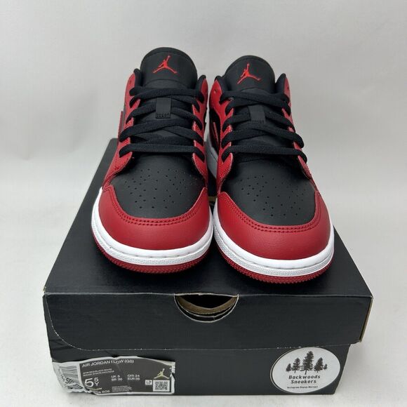 Nike Shoes Air Jordan 1 Low GS “Gym Red/Reverse Bred” 2023 - Picture 2 of 5